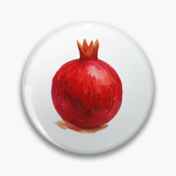 Item preview, Juicy Pomegranate Oil Painting – Realistic Red Fruit Art designed and sold by ArtfulWeave.