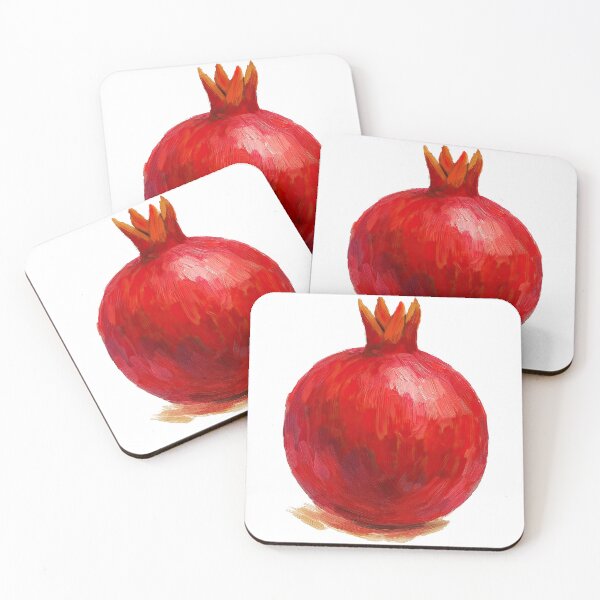 Item preview, Juicy Pomegranate Oil Painting – Realistic Red Fruit Art designed and sold by ArtfulWeave.