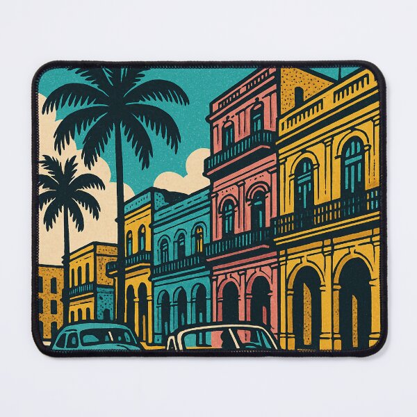 Item preview, Retro Pop Art Havana Poster | Vibrant Digital Travel Art | Vintage Cuba Wall Decor | Colorful Old Havana Cityscape | Tropical Cuban Aesthetic Print designed and sold by PaintedPixels01.