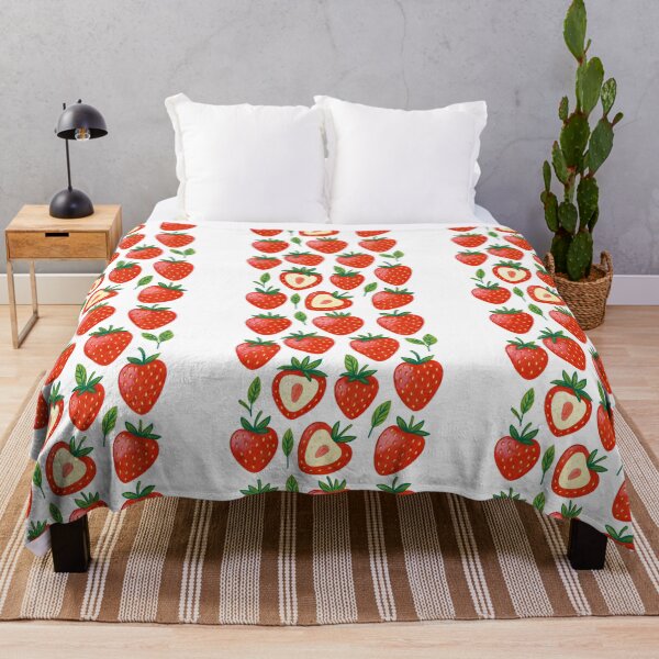 Item preview, Strawberry Pattern – Hand-Drawn Cute Fruit Illustration designed and sold by ArtfulWeave.
