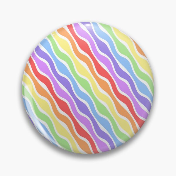 Item preview, Wavy Diagonal Stripes - Pastel Rainbow designed and sold by sillyjess.