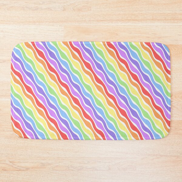 Item preview, Wavy Diagonal Stripes - Pastel Rainbow designed and sold by sillyjess.