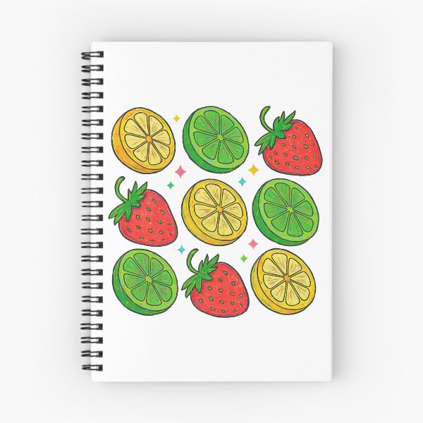 Item preview, Citrus and Strawberry Pop Art – Colorful Fruit Pattern Illustration designed and sold by ArtfulWeave.
