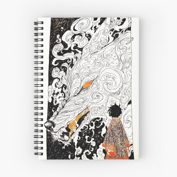 Artikelvorschau, Deity Rauchwolf weiß und orange entworfen und verkauft von KrowKami.