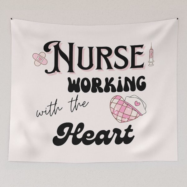Item preview, Nurse working with the heart designed and sold by neferet store.