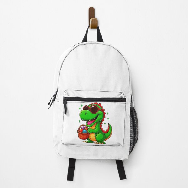 Item preview, Cool Dinosaur with Sunglasses and Easter Basket – Fun Cartoon Dino Art designed and sold by ArtfulWeave.