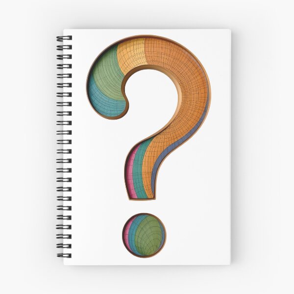 Item preview, Colorful Wooden Question Mark designed and sold by SparkSpiral.