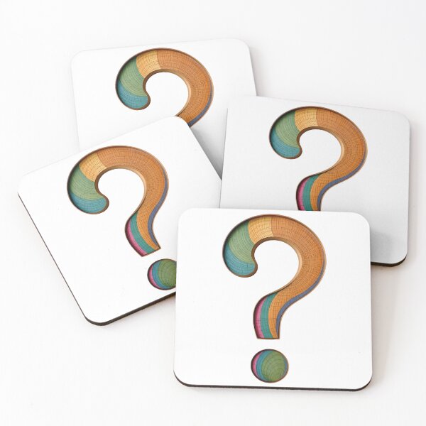Item preview, Colorful Wooden Question Mark designed and sold by SparkSpiral.