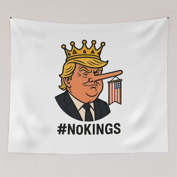 Item preview, King Trump the Liar NoKings No Kings Anti Trump  designed and sold by The Junto Shop.