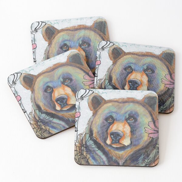 Item preview, Cosmos Bear Abstract Art  designed and sold by MidnightsMojo.