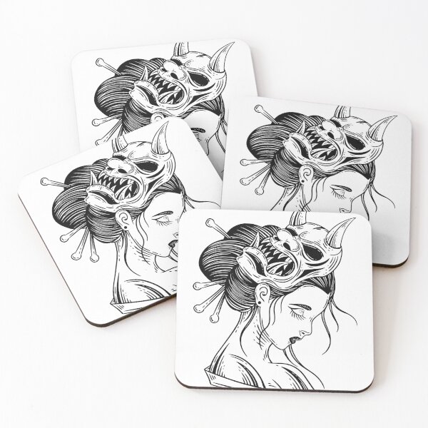 Item preview, Gueixa Oni Mask designed and sold by SetruahStore.