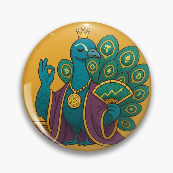 Item preview, Crypto Peacock: The Glamour of Wealth designed and sold by MarinaBlackArt.