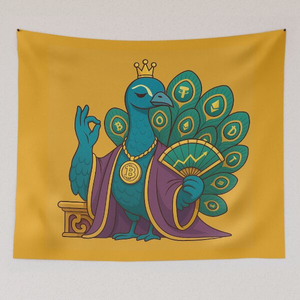 Item preview, Crypto Peacock: The Glamour of Wealth designed and sold by MarinaBlackArt.