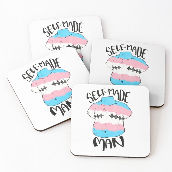 Item preview, self made man - trans flag designed and sold by Aidenish Art.