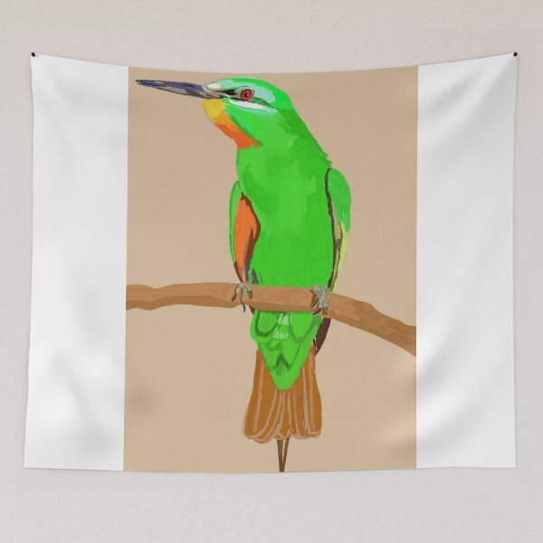 Item preview, Blue Cheeked Bee Eater designed and sold by pinkyjainpan.