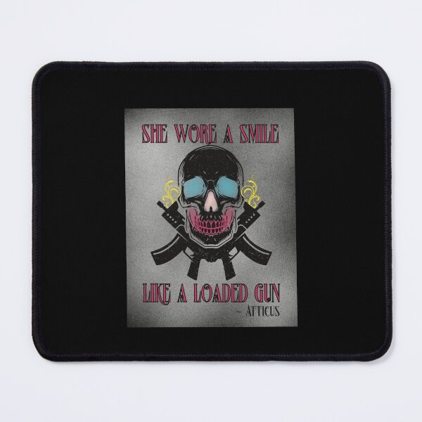 Item preview, She wore a smile like a loaded gun (for darker backgrounds) designed and sold by Miscelenious.