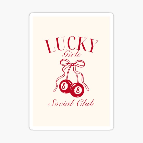 Item preview, Retro 8 Ball Cherry | Lucky Girls Social Club Art Coquette Cherry Coquette Aesthetics Preppy Girly Apartment designed and sold by dreamgirlstudio.