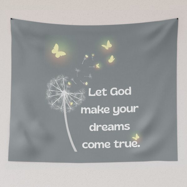 Item preview, Floral Boho Dandelion Butterflies Dream Let God designed and sold by Dadhasfun.
