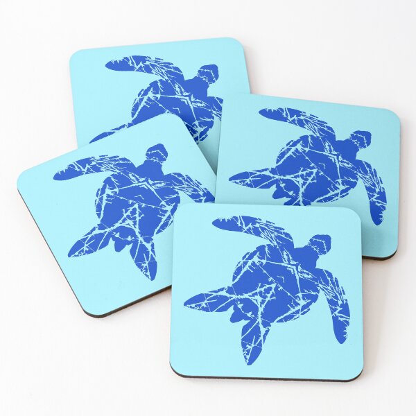Item preview, Water Turtle Decorative Used Look Vintage Scratch Pattern designed and sold by shirt-o-mat.