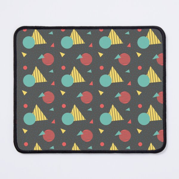Artikelvorschau, Retro buntes geometrisches Formmuster auf dunklem Hintergrund entworfen und verkauft von larissa-myrie.