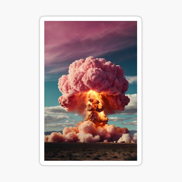 Artikel-Vorschau von Retro-Stil 50er Jahre Foto Pink Nuclear Explosion Poster Lebendige Kunst für Ihren Raum Eine schillernde Fusion aus Nostalgie und moderner Kunstfertigkeit, designt und verkauft von ButonDesign.