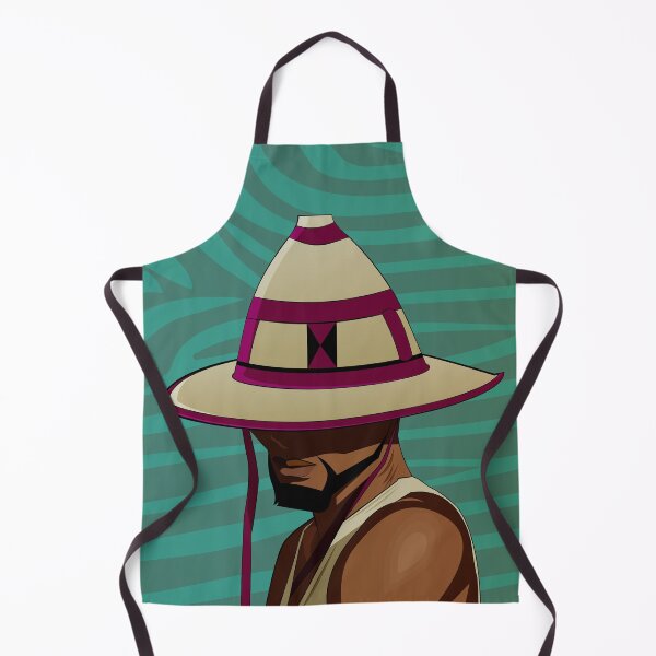Item preview, African Man Illustration with a straw hat designed and sold by itsdexterart.