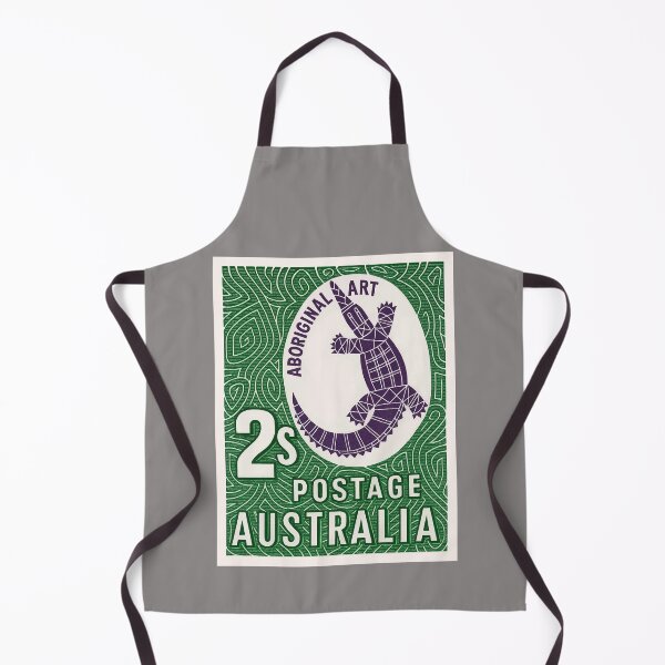 Item preview, 1948 Australia Aboriginal Art Crocodile Stamp designed and sold by retrographics.