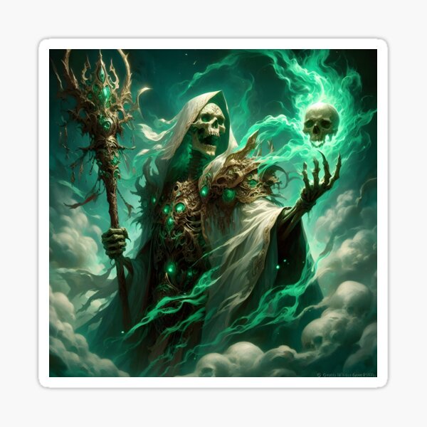 Item preview, Necromancer Mage designed and sold by GalleryBrisArt.