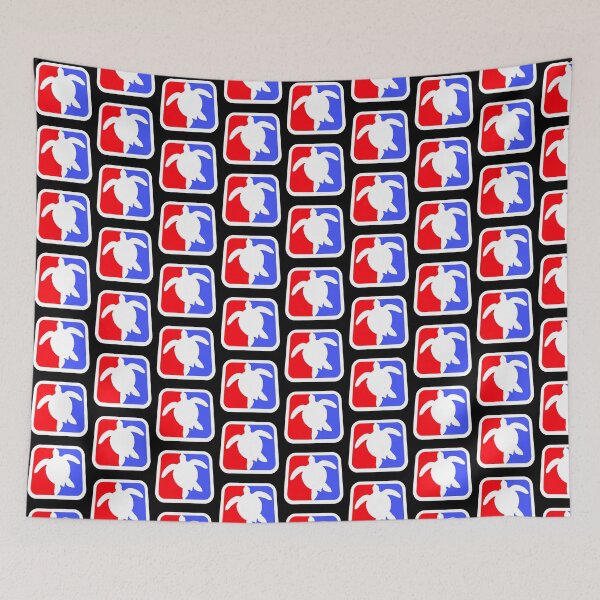Item preview, Water Turtle Red Blue Sport Logo Symbol Cool Design designed and sold by shirt-o-mat.