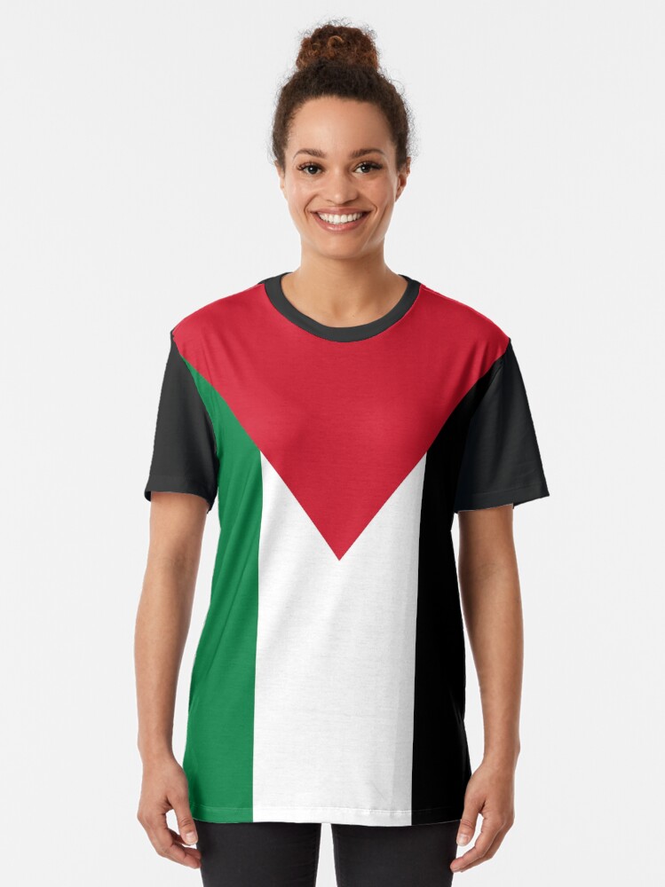 Thumbnail 2 of 5, Graphic T-Shirt, State of Palestine (Dawlat Filasṭīn)-2 designed and sold by truthtopower.