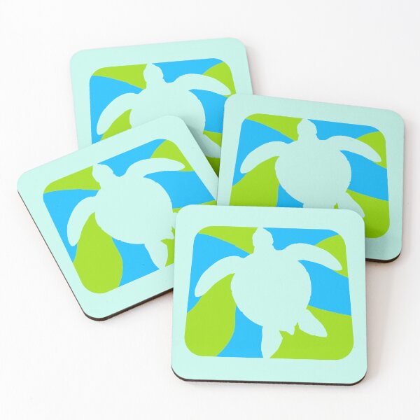 Item preview, Water Turtle Green Blue Logo Symbol Cool Design designed and sold by shirt-o-mat.