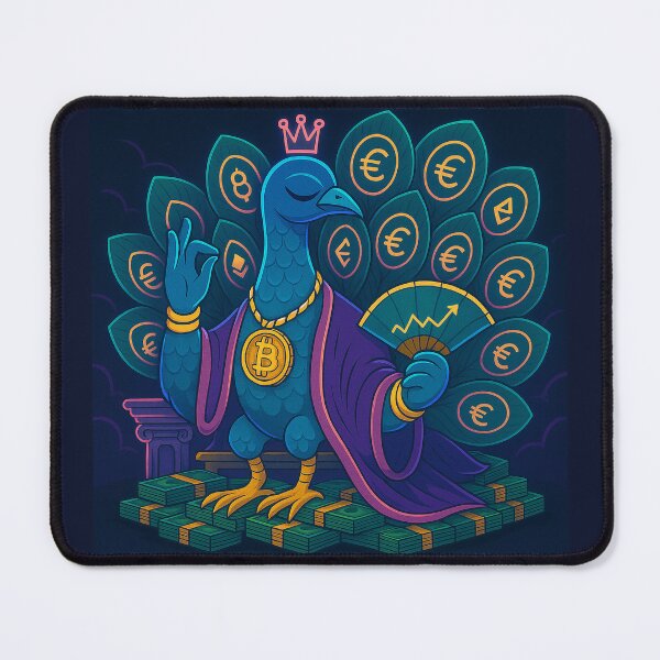 Item preview, Euro Majesty: Crypto Peacock Reigns designed and sold by MarinaBlackArt.
