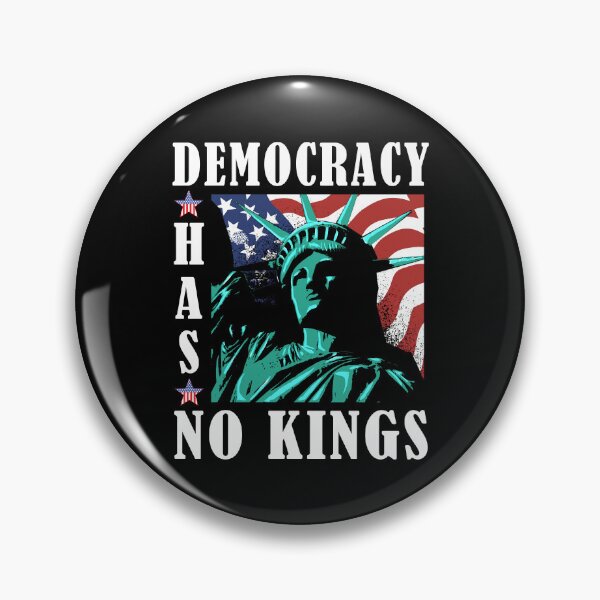 Item preview, Democracy Has No Kings Statue of Liberty 4th of July Anti Facism Anti Trump designed and sold by Dmetalx Art Apparel.