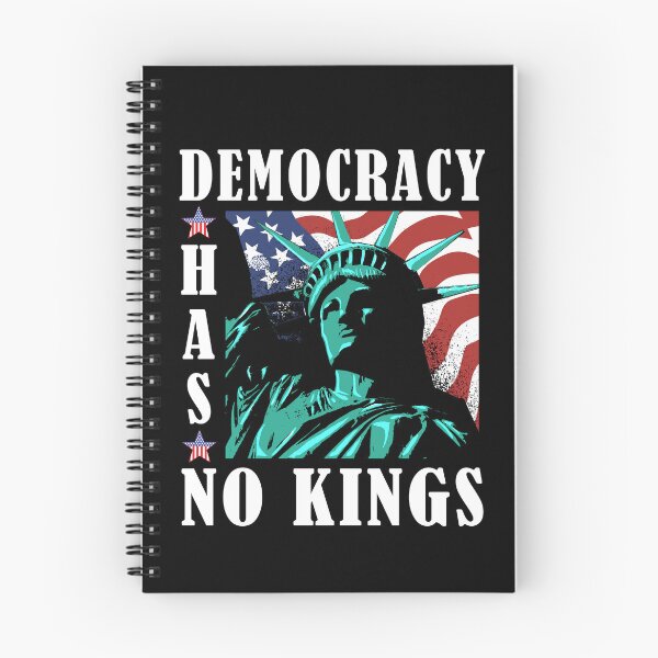 Item preview, Democracy Has No Kings Statue of Liberty 4th of July Anti Facism Anti Trump designed and sold by Dmetalx Art Apparel.
