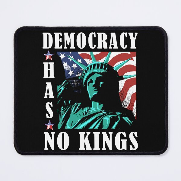 Item preview, Democracy Has No Kings Statue of Liberty 4th of July Anti Facism Anti Trump designed and sold by Dmetalx Art Apparel.