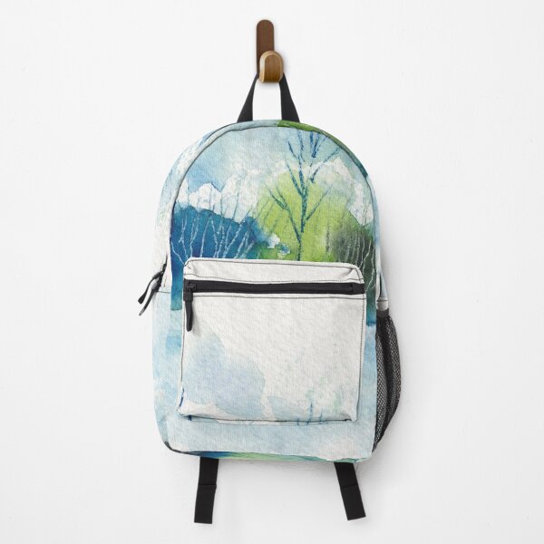 Item preview, Spontaneous Landscape in Blues and Greens designed and sold by The Elderberry Blossom.
