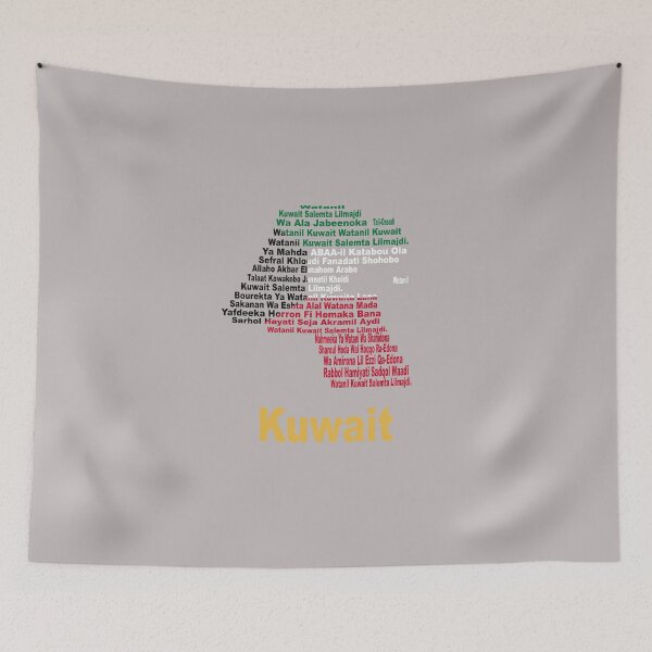 Item preview, Kuwait Anthem Map and Flag – Gulf Identity and National Pride designed and sold by JR78.
