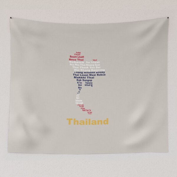 Item preview, Thailand Anthem Map and Flag – Southeast Asian Pride and Identity designed and sold by JR78.