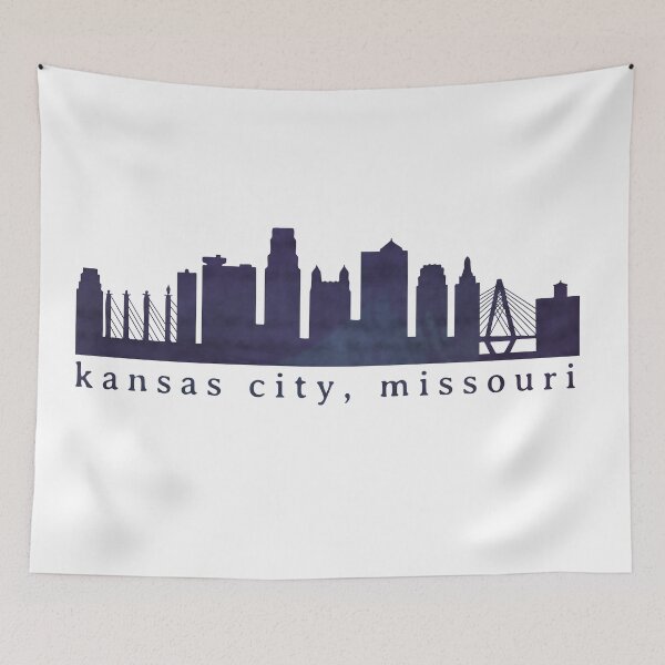 Item preview, Kansas City Skyline Watercolor Grunge - Bold 15 designed and sold by calliew1217.