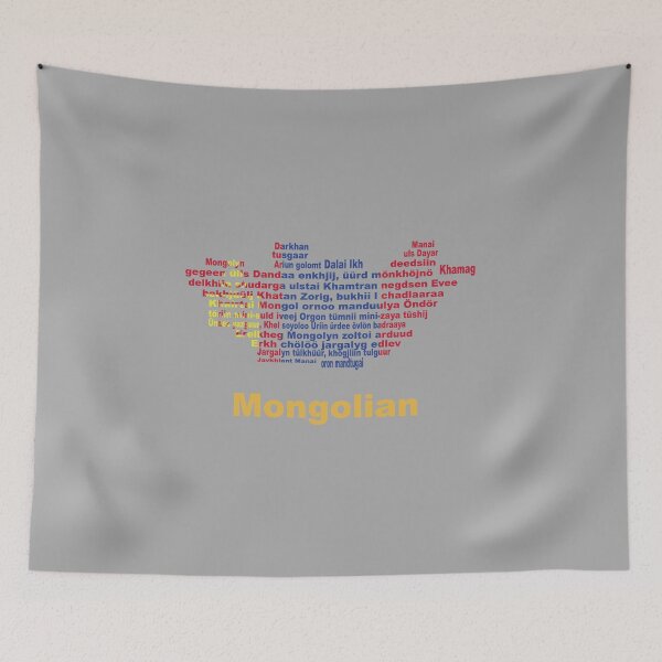 Item preview, Mongolia Anthem Map and Flag – Nomadic Spirit and National Pride designed and sold by JR78.