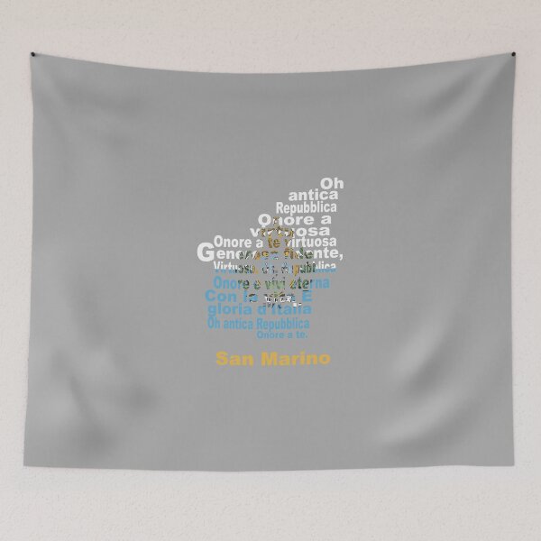 Item preview, San Marino Anthem Map and Flag – Microstate Heritage and National Pride designed and sold by JR78.