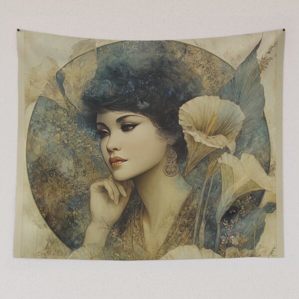 Item preview, Serene Bloom Portrait designed and sold by bloorose.
