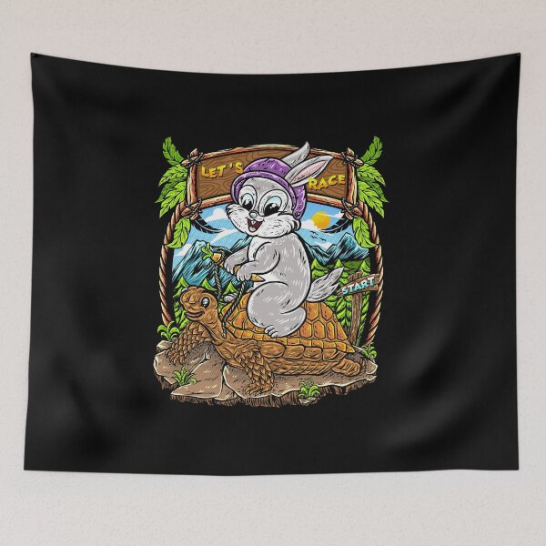 Item preview, Rabbit and turtle designed and sold by Kewessthetic.
