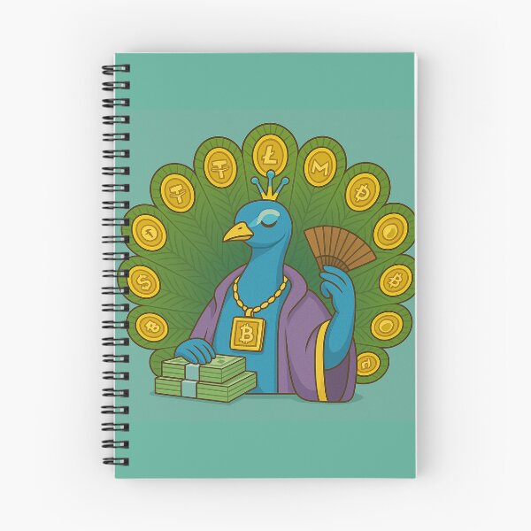 Item preview, Cash Confidence: The Crypto Peacock designed and sold by MarinaBlackArt.