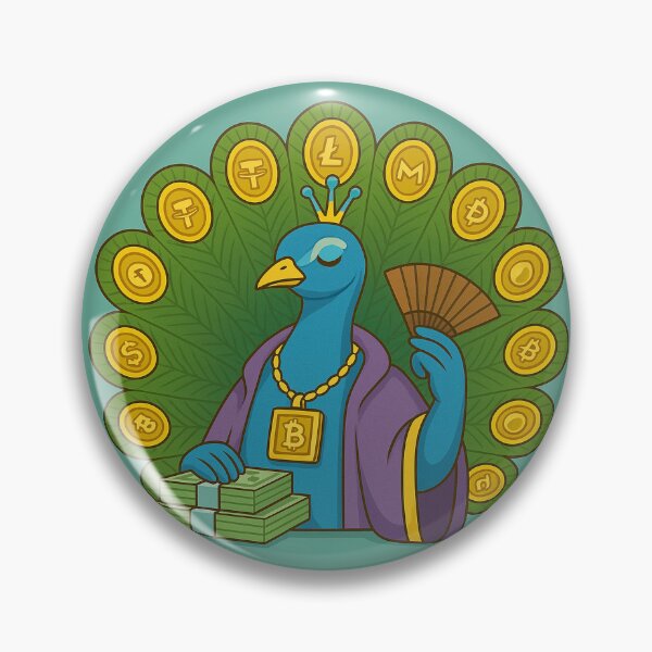 Item preview, Cash Confidence: The Crypto Peacock designed and sold by MarinaBlackArt.