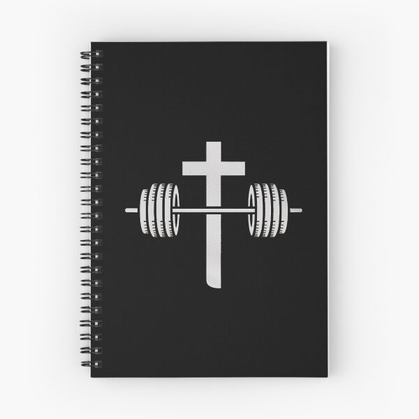 Item preview, Barbell Cross Christian belief Gym Workout Lifting designed and sold by MAKOPOKOShop.
