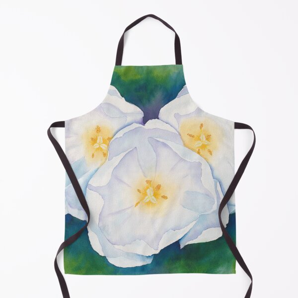 Item preview, White Tulips Hearts designed and sold by The Elderberry Blossom.