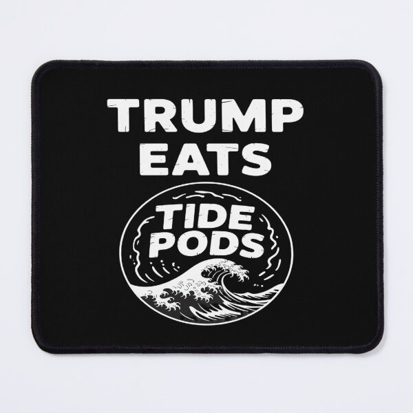 Item preview, Trump Eats Tide Pods Funny V-Neck T-Shirt Political Anti-Trump designed and sold by splindoershop.