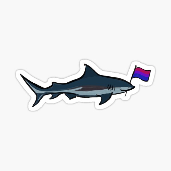 Item preview, bi shark! designed and sold by lavender-skyes.