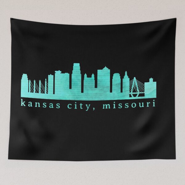 Item preview, Kansas City Skyline Watercolor Grunge - Bold 16 designed and sold by calliew1217.